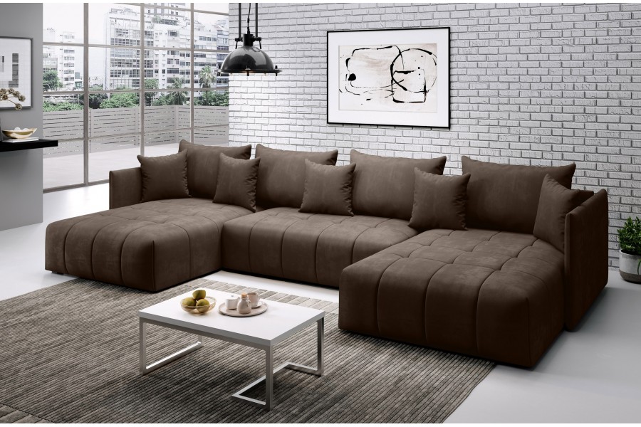 Nowoczesny Narożnik z funkcją spania ARMOS U rogówka (Monolith: Monolith 04)